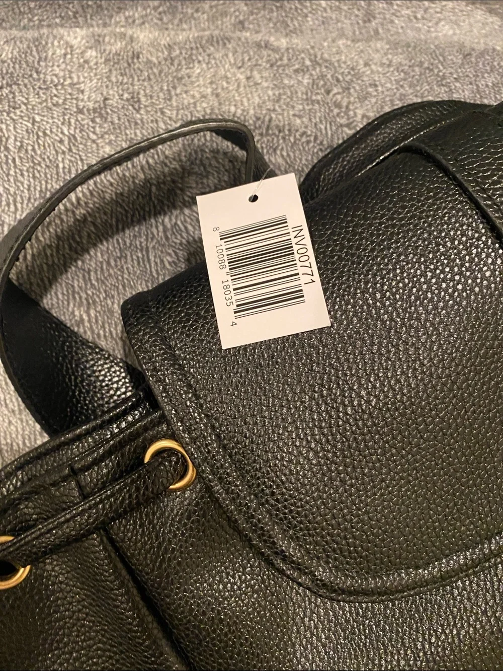 Black Leather Backpack Tote - Women Bags